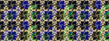 Mavi çiçekli eskiz deseni, suluboya çiçek deseni, sevimli çiçek, duvar kağıdı, kart ya da kumaş için fayanslı. Raster - stok.