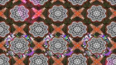 Eskiz modeli etnik tasarım. Yatak çarşafları, ceket, paket tasarımı, kumaş ve moda kavramları için tekstil baskısı. Çiçekleri, deniz kabukları, mandalaları ve suluboya efektleri olan deniz altyapısı.