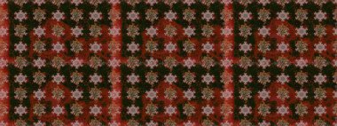 Küçük gri ve kahverengi renkte oldukça eski bir besin torbası deseni, çiçekler. Millefleur 'lar. Tekstil, kumaş, kapaklar, duvar kağıtları, baskı, naylon, yapıştırma, örgü, dekupaj için çiçeksiz arkaplan.