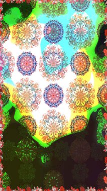 Çiçekli çiçek deseni, suluboya. Düz Çiçek Elementleri Tasarım Raster illüstrasyonu. Gri renkli çiçekler. Renkli Bahar Teması Eskiz Şablonu.