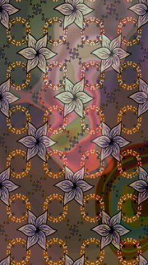 Bahar çiçekleriyle güzel bir çiçek deseni çizmişsin. Raster illüstrasyonu. Güzel kumaş deseni.