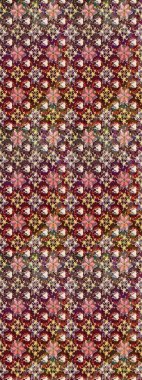 Kahverengi renkli çiçekler. Raster illüstrasyonu. Çiçek desenli eskiz, vuruşlar, sıçramalar, yaz çiçekleri..