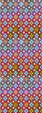 Tekstil, kumaş, kapaklar, duvar kağıtları, baskı, naylon, koleksiyon defteri, örgü, dekupaj için güzel bir eskiz. Millefleur 'lar. Oldukça eski bir besin torbası deseni. Küçük, nötr ve kırmızı, çiçekler..