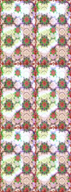 Raster resim. Çiçek desenli çiçek ve yaprakları ile. Sevimli küçük çiçek desenle.