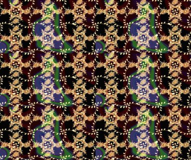 Çizim raster deseni. Güzel kumaş deseni. Çiçek arka planı.