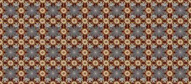 Klasik raster sarısı, kusursuz desen. Çiçek süsü kumaş deseni, cam, çiçek desenli metal kahverengi, gri ve bej renkli altın elementler..