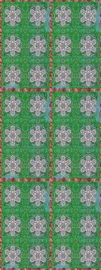 Sevgililer günü ve tebrik kartı konsepti için şık bir davetiye. Manzaralı çiçek deseni. Çiçek kompozisyonu, el boyası, hassas şablon. Üst görünüm, yumuşak yeşil ve mavi renk.