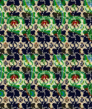 Raster Güzel kumaş deseni. Raster suluboya deseni, narin çiçekler, siyah çiçekler, tebrik kartı şablonu..