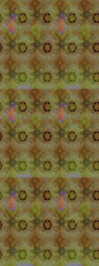 Hediye ambalaj kağıdı, tebrik kartları, posterler ve pankart tasarımı. Kahverengi renkli çiçekler. Raster düz çiçek çizim deseni.