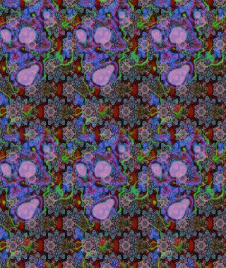 Egzotik çiçekler, mavi renkler üzerine botanik parlak klasik doğa. Klasik tropikal doğal elementlerin suluboya seti. Raster illüstrasyonu.