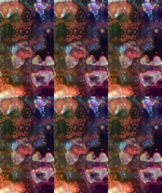 Tekstil, kumaş, ambalaj, hatıra defteri için hoş bir çiçek arkaplanı. Kahverengi arka planda. Elle çizilmiş çiçek desenli Raster çizimi. Çocuksu tasarım.