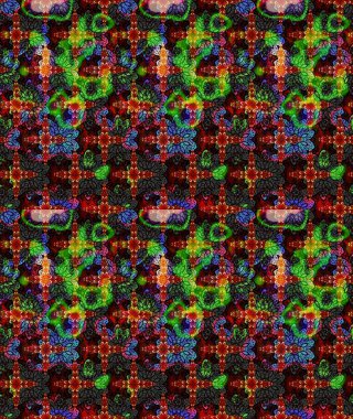 Vadinin çiçekleri siyah renklerde. Çiçeksel çizim kalıbının çizimi.