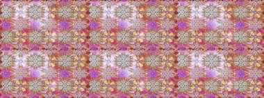 Raster illüstrasyonu. Şirin çiçekli kusursuz desen ve nötr ve bej renklerde yapraklar, suluboya çiçek deseni, duvar kağıdı, kart veya kumaş için fayanslı.