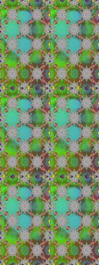 Raster Güzel kumaş deseni. Raster suluboya deseni, narin çiçekler, yeşil ve gri çiçekler, tebrik kartı şablonu..