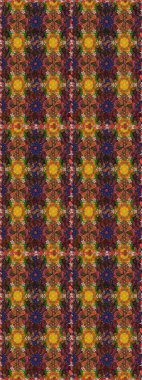 Şirin, zarif çiçekler Raster illüstrasyonu. Yapraklı kusursuz desen. Davetiye ve kartpostal tasarımı için dekoratif çiçek unsurları. Poster ya da kapak için arka plan. Tekstil için figür.