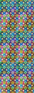 Kabile sanatı boho baskısı, klasik çiçek arkaplanı. Arkaplan dokusu, duvar kağıdı, mavi renkli çiçek teması. Soyut etnik raster çizim kalıbı.