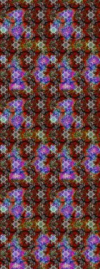 Çiçek desenli eskiz, darbeler, sıçramalar, yaz çiçekleri. Kahverengi renkli çiçekler. Raster illüstrasyonu.