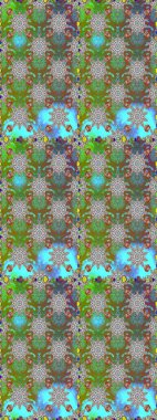 Kusursuz. Küçük çiçekteki sevimli çiçek deseni. Raster illüstrasyonu.