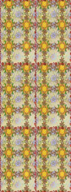 Tarafsız ve bej çiçekli kusursuz desen suluboya çiçek deseni, güzel çiçek, duvar kağıdı, kart ya da kumaş için fayanslı. Raster - stok.