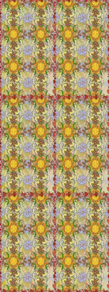 Suluboya, elle çizilmiş. Tarafsız ve bejli çiçekler. Raster hisseleri. Kusursuz arkaplan deseni.