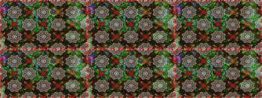 Raster dikişsiz çiçek deseni. Vadinin gri renkli çiçekleri.