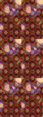 Kahverengi renkte çiçekli çiçek deseni. Suluboya tarzında kahverengi renkte çiçekler.