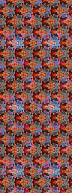 Suluboya stilinde gri renkte. Küçük çiçekli yay deseni çiz. Raster illüstrasyonu.