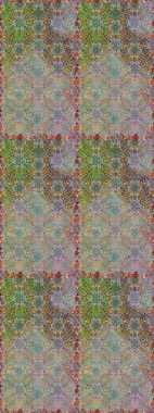 Gri ve nötr renklerde. Kusursuz dekoratif arka plan, çiçek mandala. Raster illüstrasyonu. Çiçek..