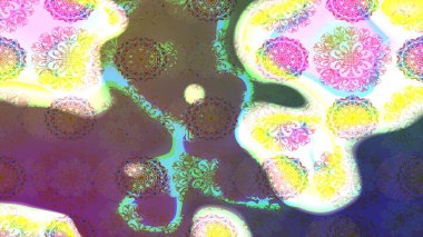 Çiçek arkaplanlı soyut zarafet eskiz deseni. Raster Güzel kumaş deseni.