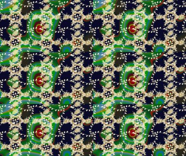 Raster Güzel kumaş deseni. Raster suluboya deseni, narin çiçekler, siyah çiçekler, tebrik kartı şablonu..