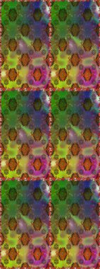 Çiçekler. Vadinin yeşil renkli çiçekleri. Soyut etnik raster pürüzsüz desen.