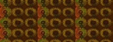 Küçük çiçekte güzel bir desen. Küçük renkli çiçekler. Motley illüstrasyonu. Moda baskıları için zarif bir şablon. Robot resim. Çiçekli bahar çiçekleri.