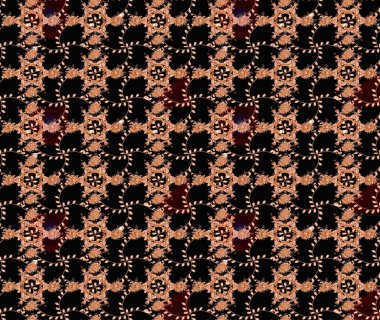 Düz Çiçek Elementleri Tasarımı. Sevimli çiçek raster deseni. Renkli Yaz Temalı eskiz kalıbı. Modaya uygun kumaş deseni.