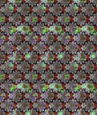 Raster illüstrasyonu. Moda baskısı, albüm, ambalaj kağıdı ve duvar kağıdı için zarif dekoratif süslemeler. Gri renkli şirin çiçekler. Küçük çiçekli basit bir çiçek çizimi..