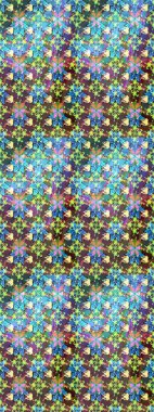 Yumuşak, mavi renkte bahar çiçekleri. Raster illüstrasyonu. Raster çiçekleri klasik tarzda çizilmiş. Çiçekli yumuşak çizim deseni.