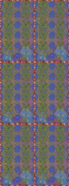 Renkli Bahar Temalı Kusursuz Arkaplan. Raster kusursuz. Güzel kumaş deseni. Çiçek deseni. Düz Çiçek Elementleri Tasarımı.