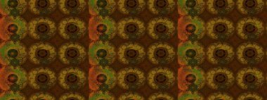 Küçük çiçekte güzel bir desen. Küçük renkli çiçekler. Motley illüstrasyonu. Moda baskıları için zarif bir şablon. Robot resim. Çiçekli bahar çiçekleri.