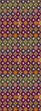 Küçük renkli çiçekler. Küçük çiçekte güzel bir desen. Robot resim. Çiçekli yaz çiçekleri. Moda baskıları için zarif bir şablon. Motley illüstrasyonu.