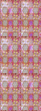 Çiçek. Tarafsız ve pembe renklerde. Raster illüstrasyonu. Kusursuz dekoratif arka plan, çiçek mandala.