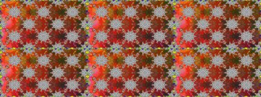 Kusursuz bir geçmişi var. Kumaş, tekstil, duvar kağıdı baskısı için. Raster illüstrasyonu. Raster. Eski usul. Tomurcukları çiçekli sevimli çiçek deseni..