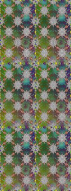 Küçük renkli çiçekler. Yeşil ve gri çiçekli bahar çiçekleri. Moda baskıları için zarif bir şablon. Küçük çiçekte güzel bir desen. Motley illüstrasyonu.