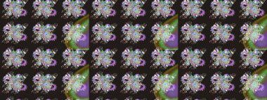 Düz Çiçek Elementleri Tasarımı. Çiçek desenli eskiz, yaz çiçekleri. Renkli Bahar Teması eskiz kalıbı. Gri renkli çiçekler.