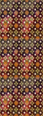 Küçük çiçekteki sevimli çiçek deseni. Soyut çiçek çizim kalıbı arka planı. Kahverengi renklerde. Raster deseni. Raster illüstrasyonu.