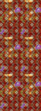 Sketch Floral Pattern in Raster illustration. Fancy fabric pattern. Colour Spring Theme sketch pattern Background. Flat Flower Elements Design.