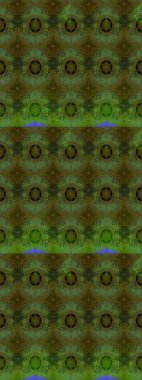 Çiçek deseni. Yeşil renkte çiçek çizimi. Yeşil renkli çiçekler. Raster illüstrasyonu. Şatafatlı bahar bahçesi dokusu.