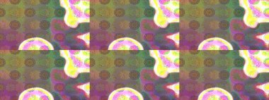 Renkli Bahar Temalı Kusursuz Arkaplan. Düz Çiçek Elementleri Tasarımı. Çiçeksiz desenli arka plan, yaz çiçekleri. Tarafsız ve kahverengi renkte çiçekler.