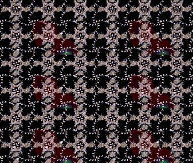 Vadinin çiçekleri siyah renklerde. Suluboya, elle çizilmiş. Raster - stok. Taslak arkaplan deseni.