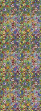 El çizimi Raster çizimi. Duvar kağıdı, web sitesi arka planı, ambalaj kağıdı, davetiye, broşür, afiş veya web sitesi için kusursuz çiçek deseni kullanılabilir. Karalama elementleri.