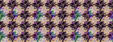 Renkli Bahar Teması eskiz kalıbı. Düz Çiçek Elementleri Tasarımı. Parlak arkaplan eskiz desenli çiçekli fantezi tasarımı.