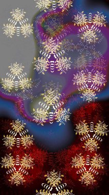 Yumuşak, yaz çiçekli arka plan. Çiçekli karalama şeklinde Raster çiçek deseni. Gri renkli çiçekler.